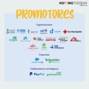Organizaciones promotoras de giving Tuesday