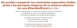 Navidadpararecordar la campaña de storydoing de edad & Vida