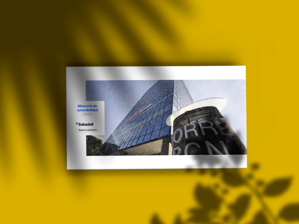 Memoria de sostenibilidad de Sabadell seguros y pensiones